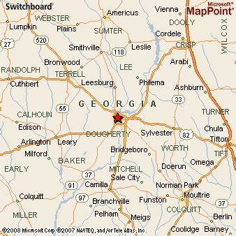 Where is Albany, Georgia? see area map & more