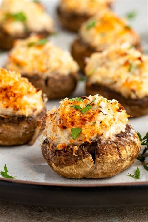 Crab Stuffed Mushrooms (Easy Recipe) - Insanely Good