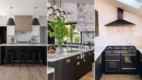 Rustic Meets Modern: 10 Stunning Black and White Farmhouse Kitchen ...