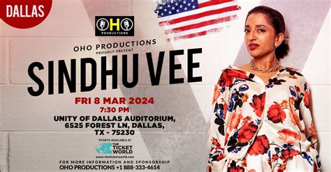 Dallas : Sindhu Vee Stand-Up Comedy Live 2024, Unity Of Dallas ...