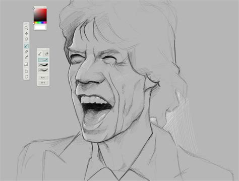 Mick Jagger by SamJonesArt on DeviantArt