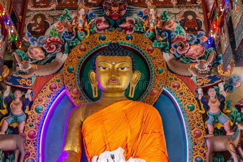 Statue Inside Tawang Monastery in Arunachal Pradesh, India Stock Photo ...