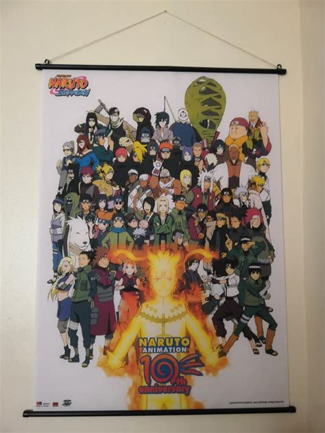 My Naruto wall scroll. Who is your favourite character pictured? : r/Naruto