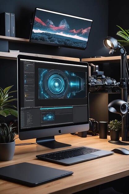 Premium Photo | Generative AI Digital Photography Workstation Modern ...