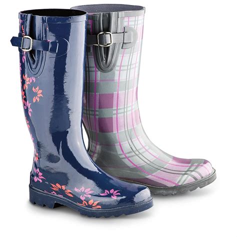 Women's Latitude® Rain Boots - 184398, Rubber & Rain Boots at Sportsman's Guide