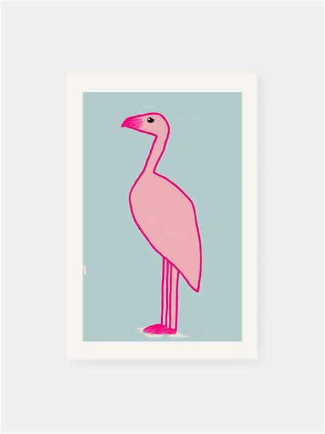 Pink Flamingo Poster - Klumo Shop