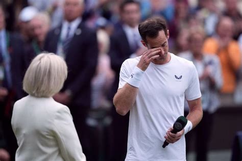 Andy Murray’s long farewell begins in tears after fitting Wimbledon ceremony - Yahoo Sport