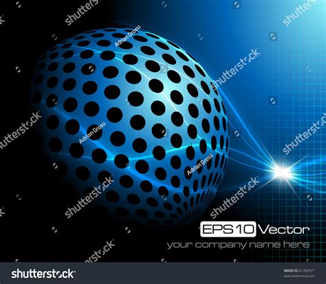 Blue Technology Background Vector Illustration Stock Vector (Royalty ...