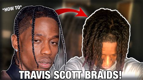 Travis Scott Hair Tutorial W/Dreads *EASY* - YouTube