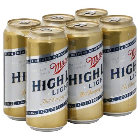 Miller High Life Light Beer 6 pk Cans - Shop Beer at H-E-B