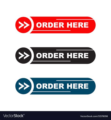 Order sign logo design template Royalty Free Vector Image