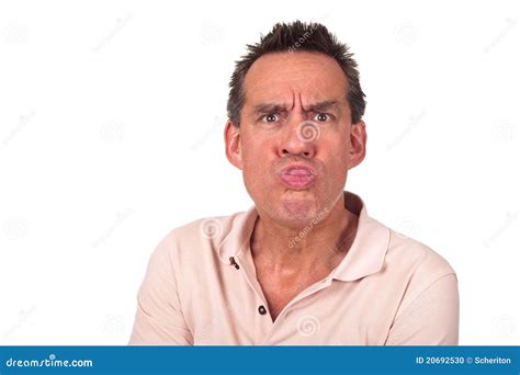 Annoyed Man Sticking Out Tongue Pulling Face Stock Photo - Image of looking, crazy: 20692530