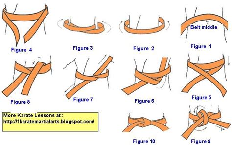 how to tie a kung fu belt | Karate belt knot, tie karate belt, phots to ...