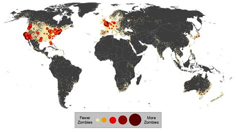 Zombie Map of the World | We Zombie!