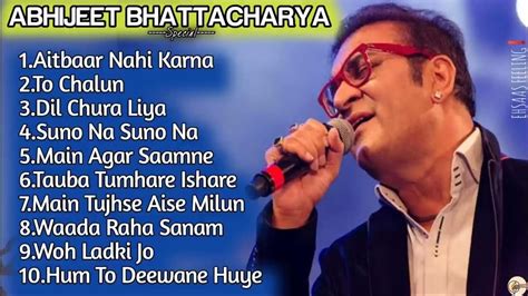 Top 10 Hits | Best Of Abhijeet Bhattacharya Songs | Evergreen Songs ...