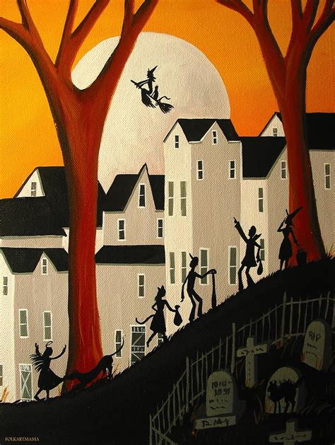 Look A Real Witch - folk art by Debbie Criswell in 2021 | Halloween ...