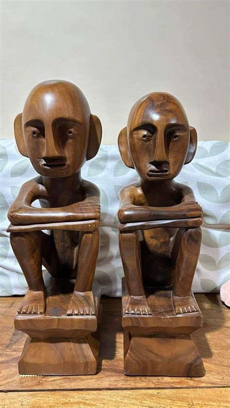 Statue - Anito bulul solid wood, Furniture & Home Living, Home Decor, Vases & Decorative Bowls ...