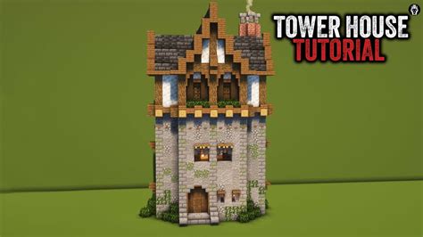 Minecraft Tower House Tutorial - YouTube