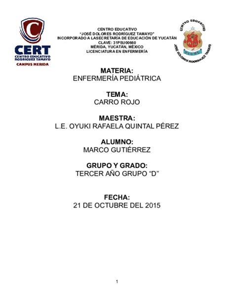 (DOC) Carro rojo | Marco Antonio Gutierrez Mendez - Academia.edu