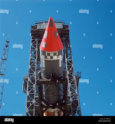 India s Aryabhata satellite atop rocket on the launch pad of the Soviet space center firing ...