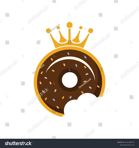 Bakery King Vector Logo Design Donut Stock Vector (Royalty Free ...