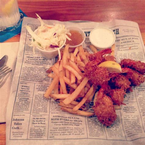 Bubba Gumps, Coconut Shrimp and fries! Awesome beach food! Dishes Recipes, Food Dishes, Side ...