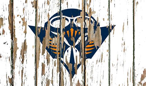 UT Martin Tennessee University Vintage College Logo Peeling Barn Wood Paint Mixed Media by ...