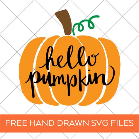 FREE Hello Pumpkin SVG Files - Fall SVG Cut File - Pineapple Paper Co.