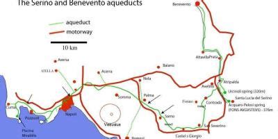 Roman aqueducts map - Map of Roman aqueducts (Lazio - Italy)