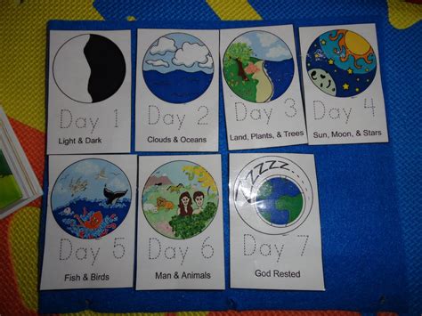 creation of earth in 7 days | Sunday school crafts, Creation activities ...