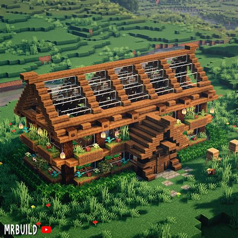 Minecraft Cabin, Minecraft Greenhouse, Minecraft House Plans, Minecraft Cottage, Minecraft ...