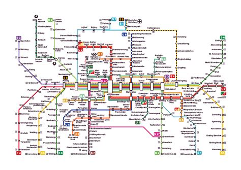 Large detailed metro map of Munich city | Munich | Germany | Europe ...