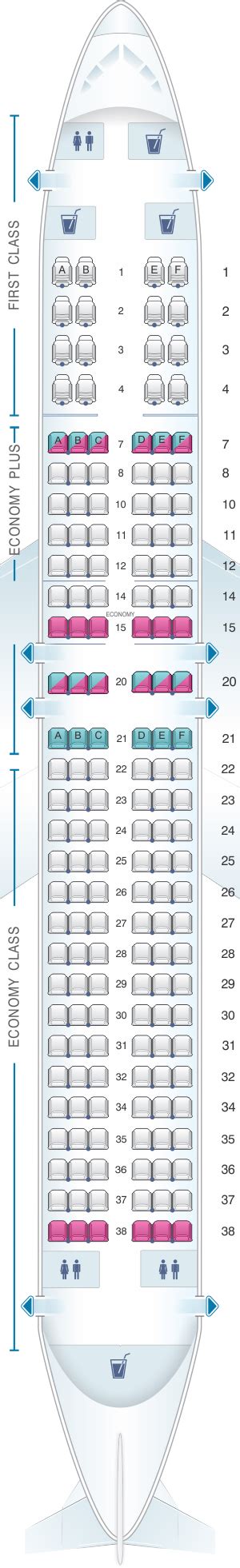 Seat Map United Airlines Boeing B737 800 - version 4 | SeatMaestro