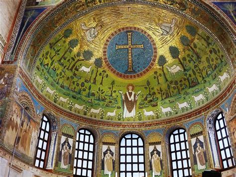 Apse Mosaic, c.549 - Byzantine Mosaics - WikiArt.org