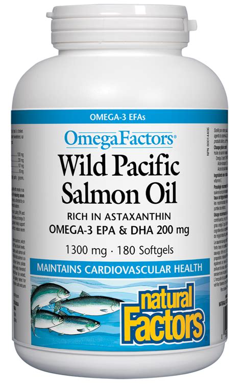 Wild Pacific Salmon Oil 1300 mg 180 's Cardiovascular Health N.F. – Don Valley Health Food