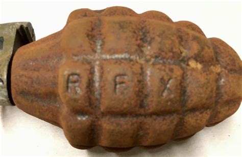 US Army USMC WWII Hand Grenade RFX - Enemy Militaria