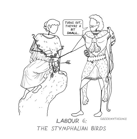 Heracles’ sixth labour – the Stymphalian Birds | Greek Myth Comix