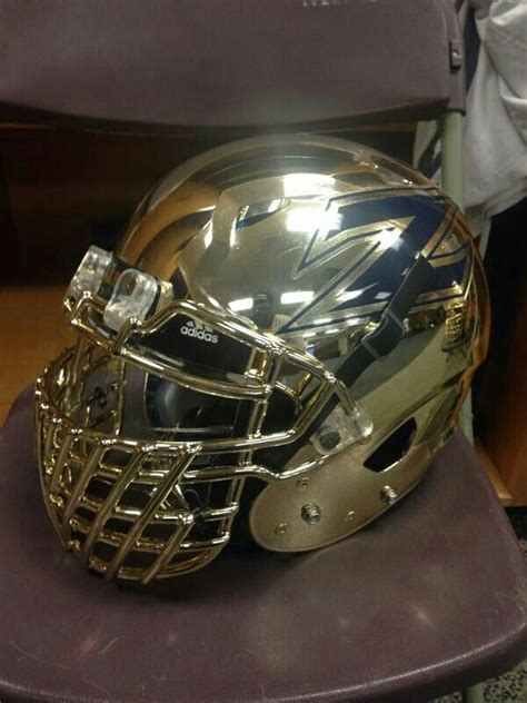 Akron Zips gold chrome helmets Football Helmet Design, College Football ...