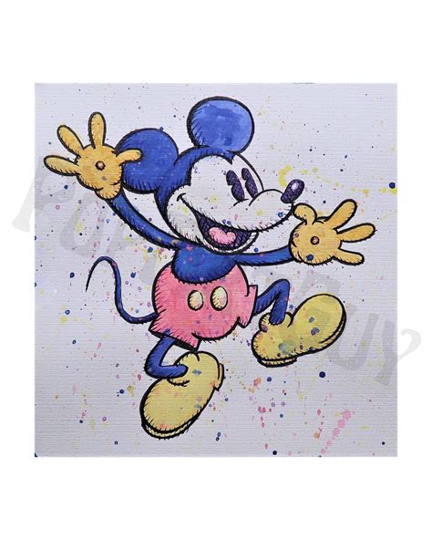 Mickey Mouse Art Print, Mickey Mouse, Cartoon Art Print, Disney Wall ...