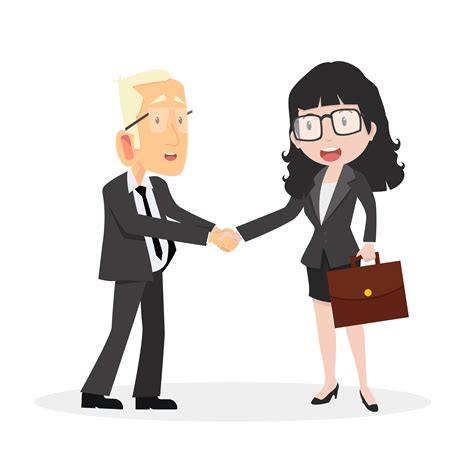 Man and woman shaking hands agreement 1666150 Vector Art at Vecteezy