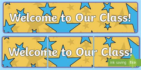 Welcome to Our Class Banner | Display Resources | Primary