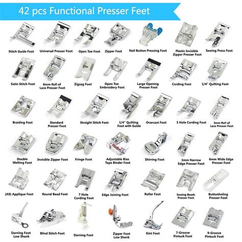 Printable Sewing Machine Feet Chart - Printable Templates