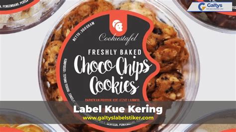 Label Kue Kering Custom Design Murah dan Contohnya