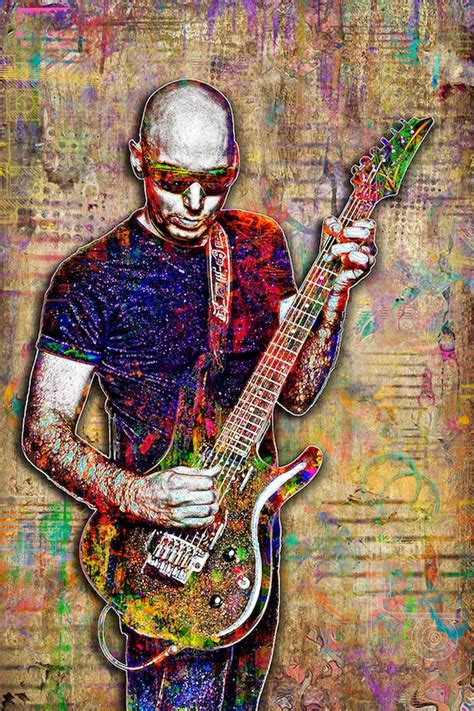 Joe Satriani Print Joe Satriani Artwork Joe Satriani Art | Etsy