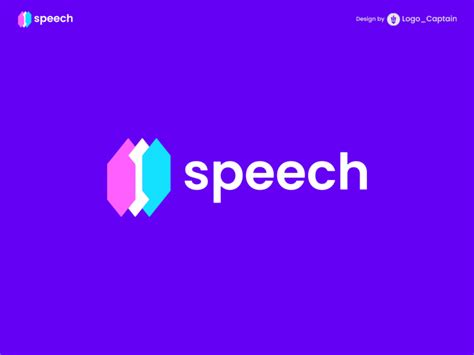 Speech Logo Design | Social media by LogoCaptain Studio on Dribbble