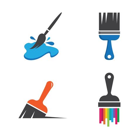 Paintbrush logo images illustration 3206252 Vector Art at Vecteezy