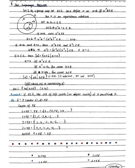 SOLUTION: Lagrange theorem notes - Studypool