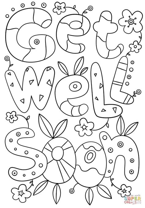 Get Well Soon Doodle coloring page | Free Printable Coloring Pages Mom Coloring Pages, Coloring ...