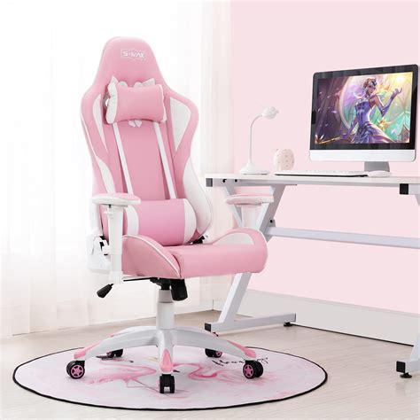 Buy SMAX Pink Gaming Chair Racing Video Game Chairs Computer Cute ...