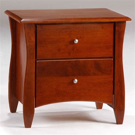 Clove Wood Nightstand in Cherry by Night & Day | Night and day ...